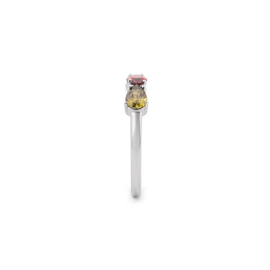 Luxenter-Ring aus Metalllegierung und mehrfarbigem Zirkonium, verarbeitet mit Rhodium - Prazma - Image 3