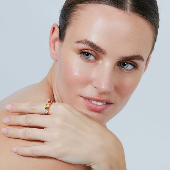 Luxenter-Ring aus Metalllegierung und mehrfarbigem Zirkonia mit Rhodium - Mund - Image 2
