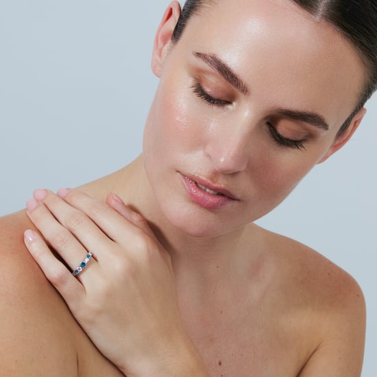 Luxenter-Ring aus Metalllegierung und mehrfarbigem Zirkonia mit Rhodium - Zebe - Image 5