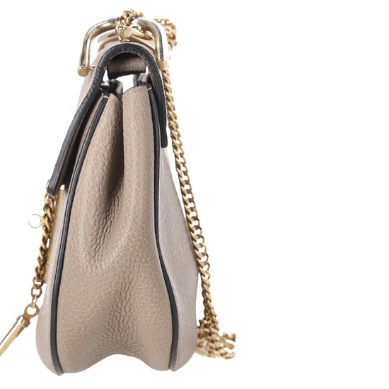 Chloé Pebbled Small Drew Bag aus beigem Leder - Image 2