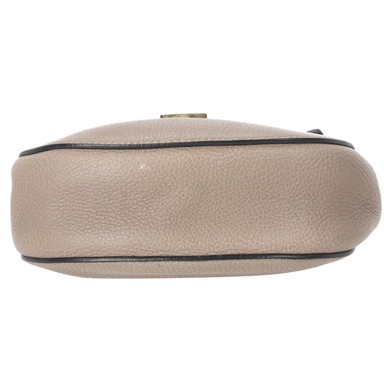 Chloé Pebbled Small Drew Bag aus beigem Leder - Image 5
