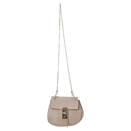 Chloé Pebbled Small Drew Bag aus beigem Leder - Image 6