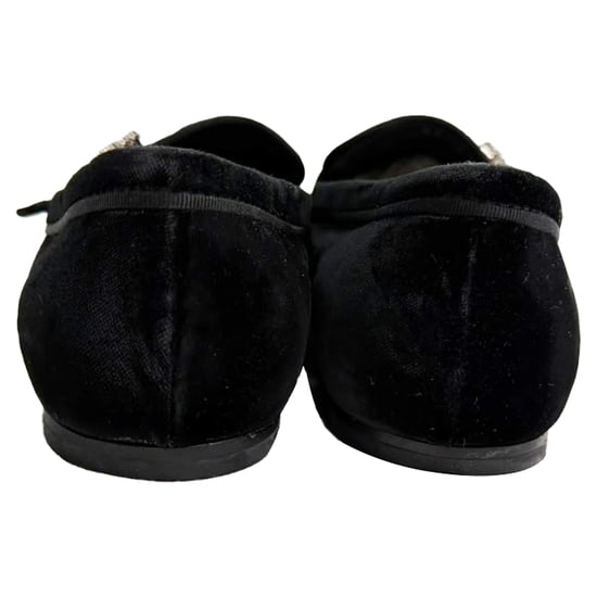 Tod's Loafer mit Kristallverzierungen in schwarzem Samt - Image 3