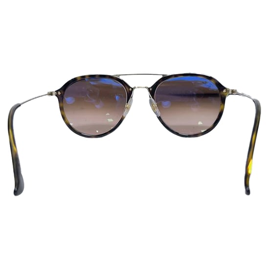 Ray-Ban RB4253 Doppelsteg-Aviator-Sonnenbrille aus braunem Acetat - Image 3