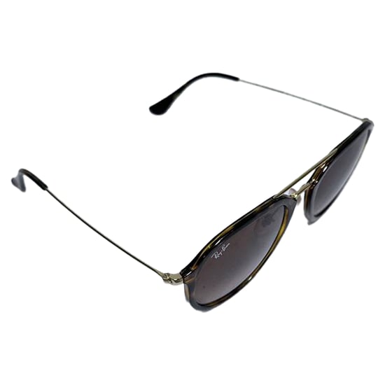 Ray-Ban RB4253 Doppelsteg-Aviator-Sonnenbrille aus braunem Acetat - Image 6
