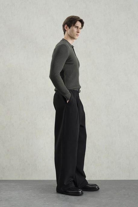 Slim Fit Poloshirt mit Stehkragen - Image 3