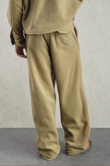 Strukturierte Weite-Hosen mit Knopfverschluss - Image 4