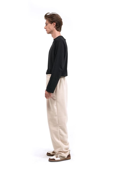 Herren Relaxed Fit Weite Beinform Pull-On-Hosen - Image 2