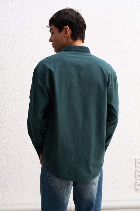 Baumwoll Übergröße Hemdbluse - Image 2