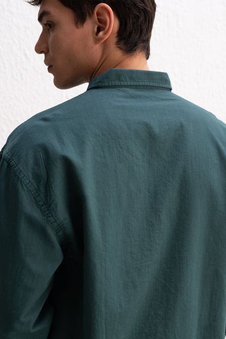 Baumwoll Übergröße Hemdbluse - Image 3