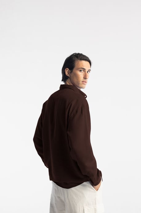 Übergroßes Button-Up Langarmhemd - Image 6