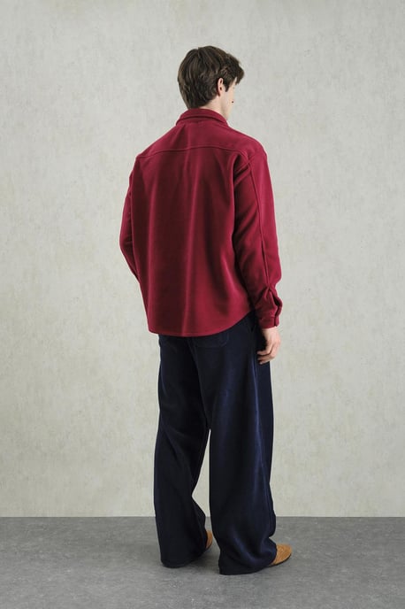 Übergroßes Plüschshirt mit Druckknopfverschluss - Image 2