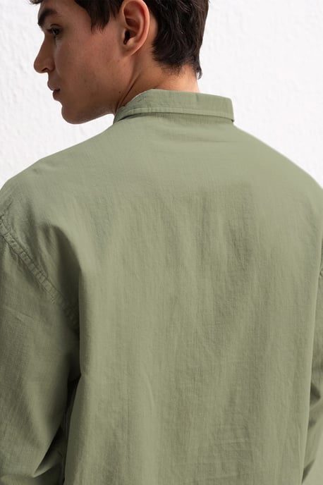 Baumwoll Übergröße Hemdbluse - Image 3