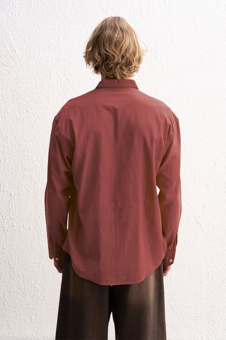 Baumwoll Übergröße Hemdbluse - Image 3