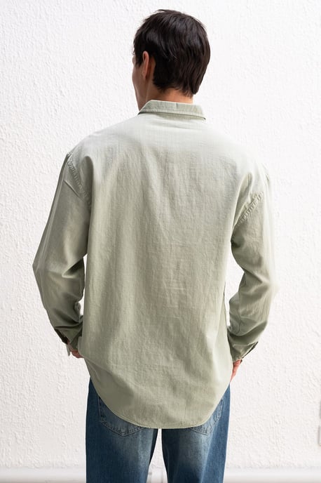 Baumwoll Übergröße Hemdbluse - Image 3