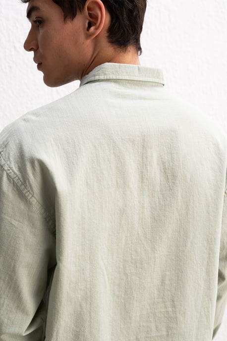 Baumwoll Übergröße Hemdbluse - Image 4