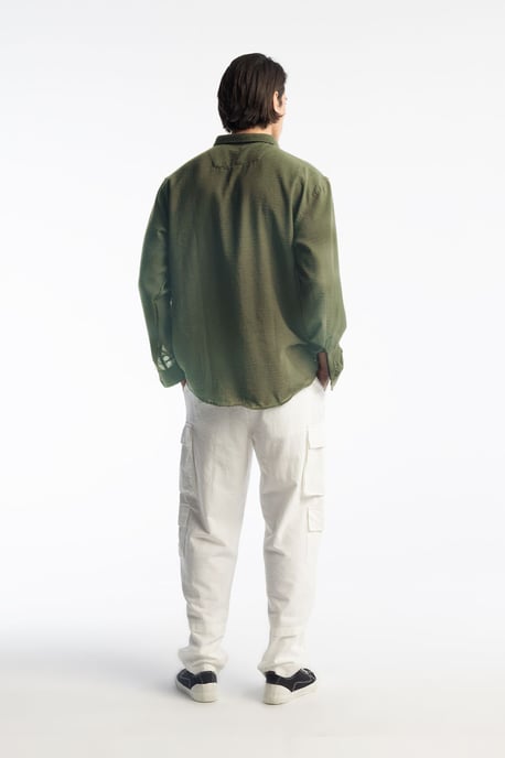 Oversized Button-Up Langarmhemd - Image 4