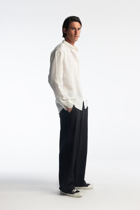 Übergroßes Button-Down Langarmhemd - Image 3