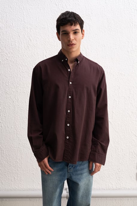 Baumwoll Übergröße Hemdbluse - Image 2