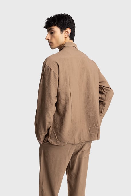 Langarmhemd mit Knopfleiste und Tasche - Image 3