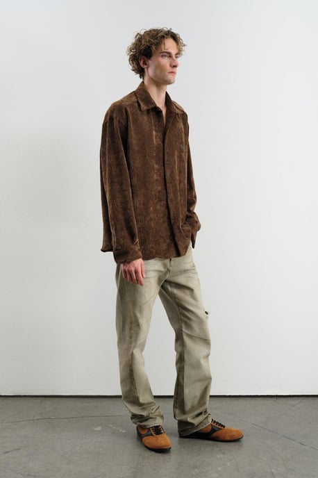 Übergroßes Samtshirt - Image 2