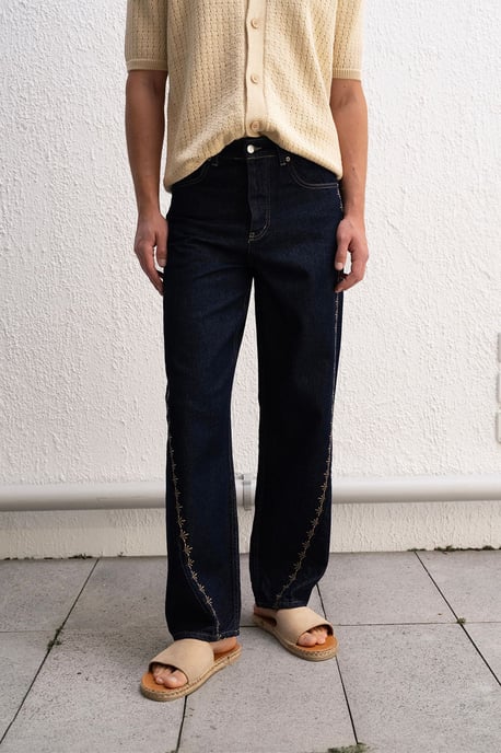 Strukturiertes Jacquard-Hemd mit Knopfleiste - Image 2
