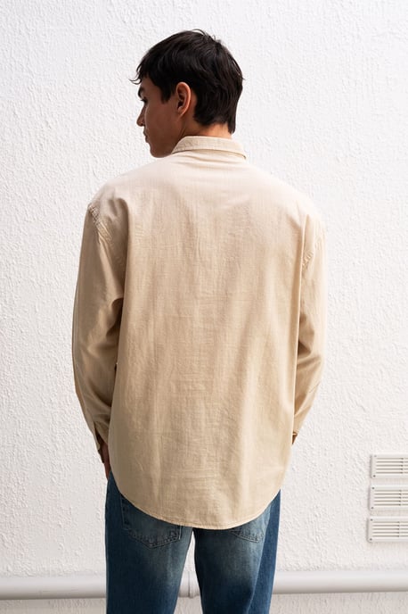Baumwoll Übergröße Hemdbluse - Image 3