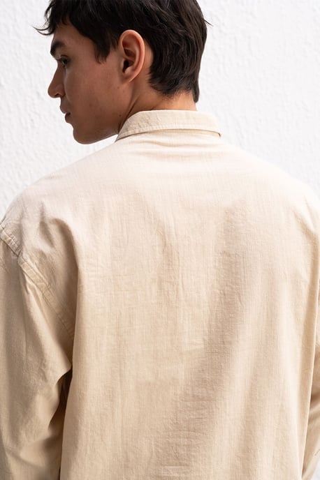 Baumwoll Übergröße Hemdbluse - Image 4