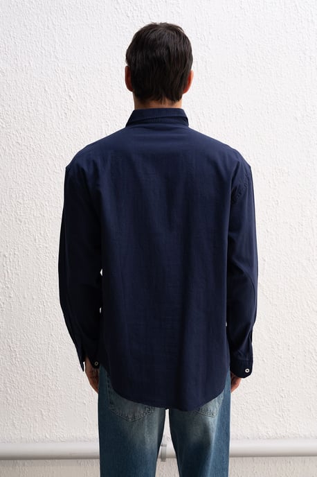 Baumwoll Übergröße Hemdbluse - Image 3