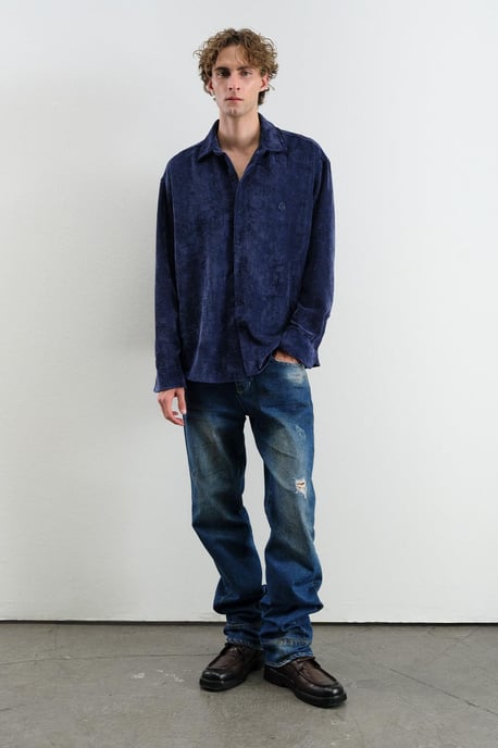 Übergroßes Samtshirt - Image 2