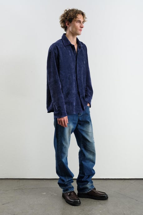 Übergroßes Samtshirt - Image 3