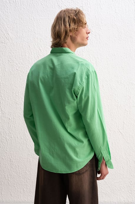 Baumwoll Übergröße Hemdbluse - Image 2