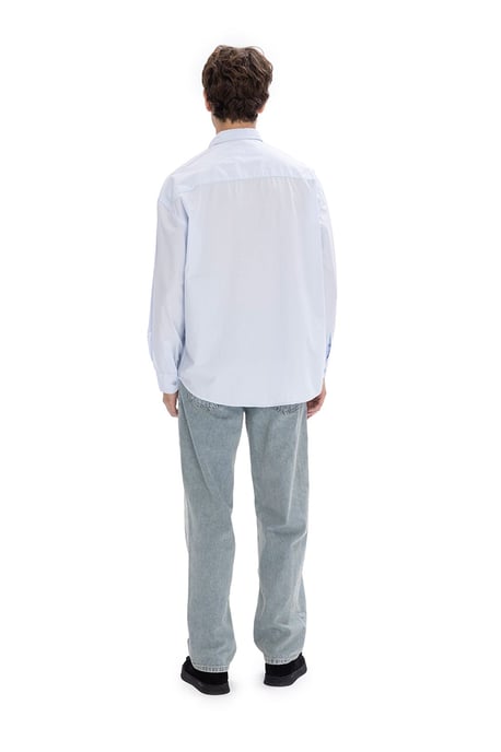 Reguläre Passform Button-down Kragen Taschenhemd - Image 4
