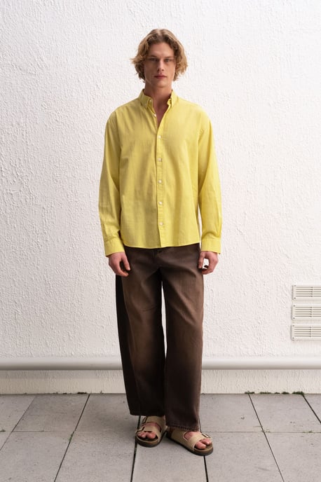 Baumwoll Übergröße Hemdbluse - Image 3