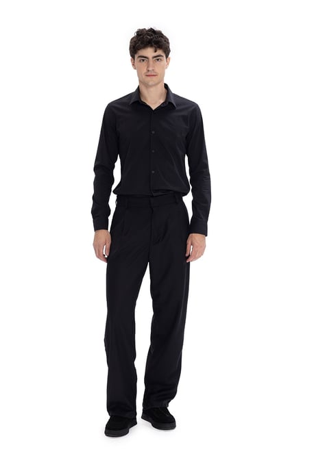 Slim Fit Popeline Hemd mit Knopfverschluss - Image 2