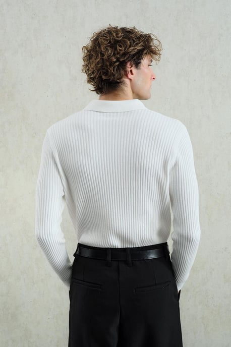 Slim Fit Polo-Nacken T-Shirt - Image 3