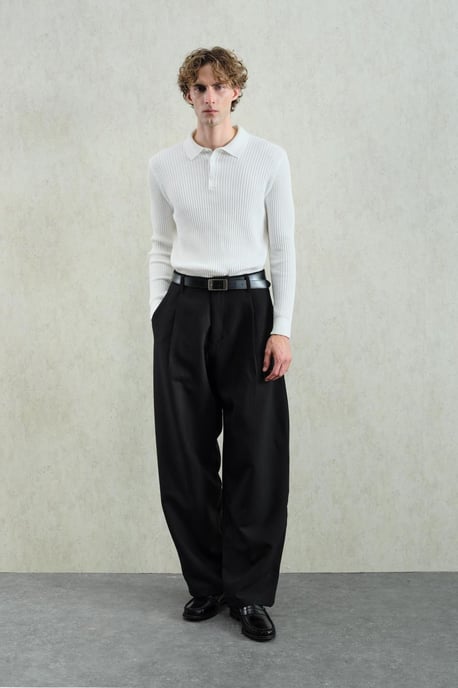 Slim Fit Polo-Nacken T-Shirt - Image 4