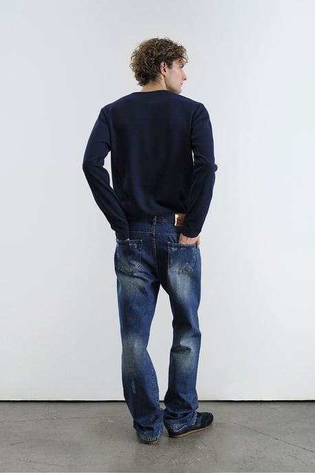 Langarm-T-Shirt mit Knopfkragen - Image 3