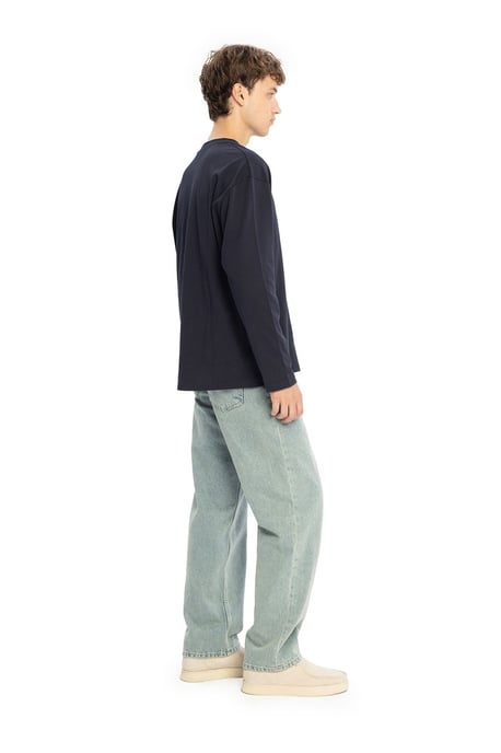 Langarm Crew-Neck Baumwoll-T-Shirt - Image 3