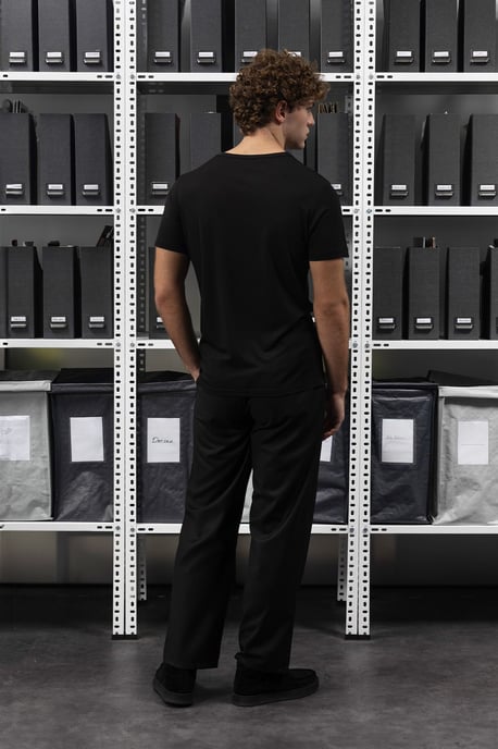 Slim Fit Rundhals Baumwoll-T-Shirt - Image 4