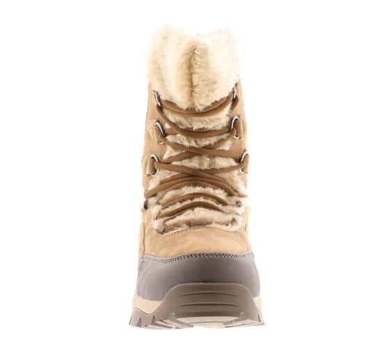 Hi-Tec Damen Wanderschuhe Moritz Wasserdicht 200 Wildleder Schnürsenkel braun - Image 3