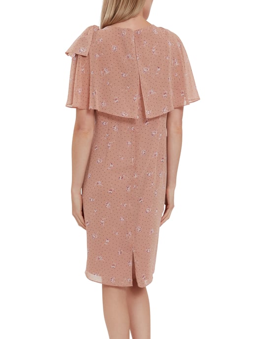 Claren Floral Spot Chiffon Dress - Image 3