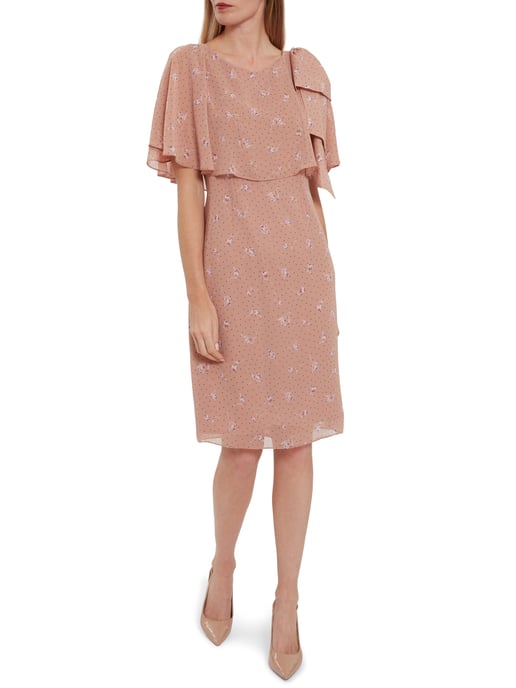Claren Floral Spot Chiffon Dress - Image 5