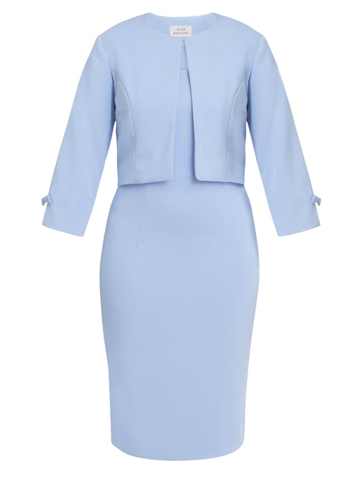 Corinne Crepe Dress And Jacket - Image 4
