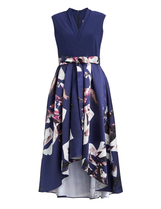 Megan Sleeveless Floral High Low Dress - Image 4