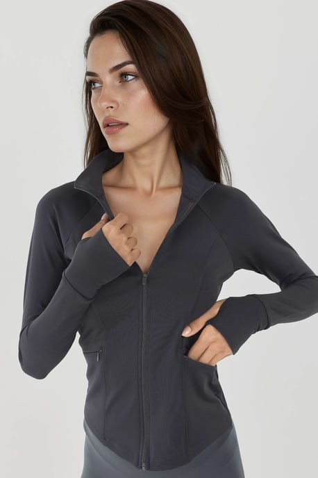 Enganliegendes Strick-Turtleneck Aktivoberteil - Image 3