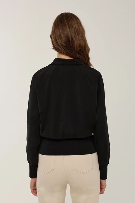 Lässiges Fit Reißverschluss-Kragen Aktiv-Shirt - Image 4