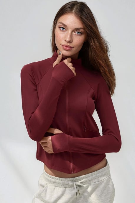 Figurbetontes Strick-Turtleneck Aktivoberteil - Image 1