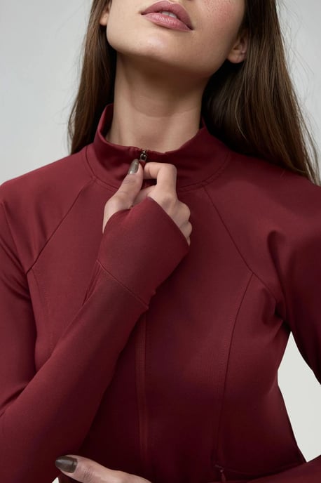 Figurbetontes Strick-Turtleneck Aktivoberteil - Image 2