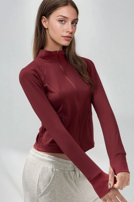 Figurbetontes Strick-Turtleneck Aktivoberteil - Image 5